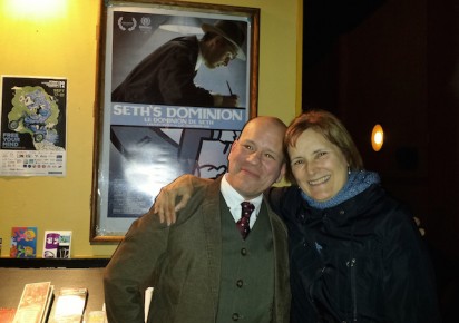 Luc Chamberland and producer Marcy Page after OIAF14 screening