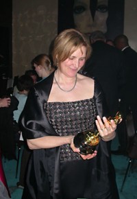 Marcy Page admires the RYAN Oscar®