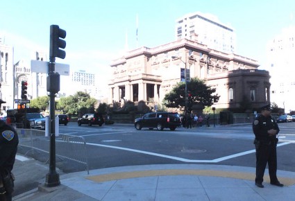 Obama motorcade!