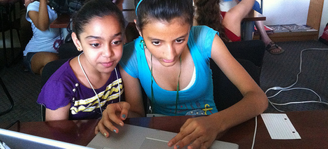 Girls Learning Code at HIGHRISE