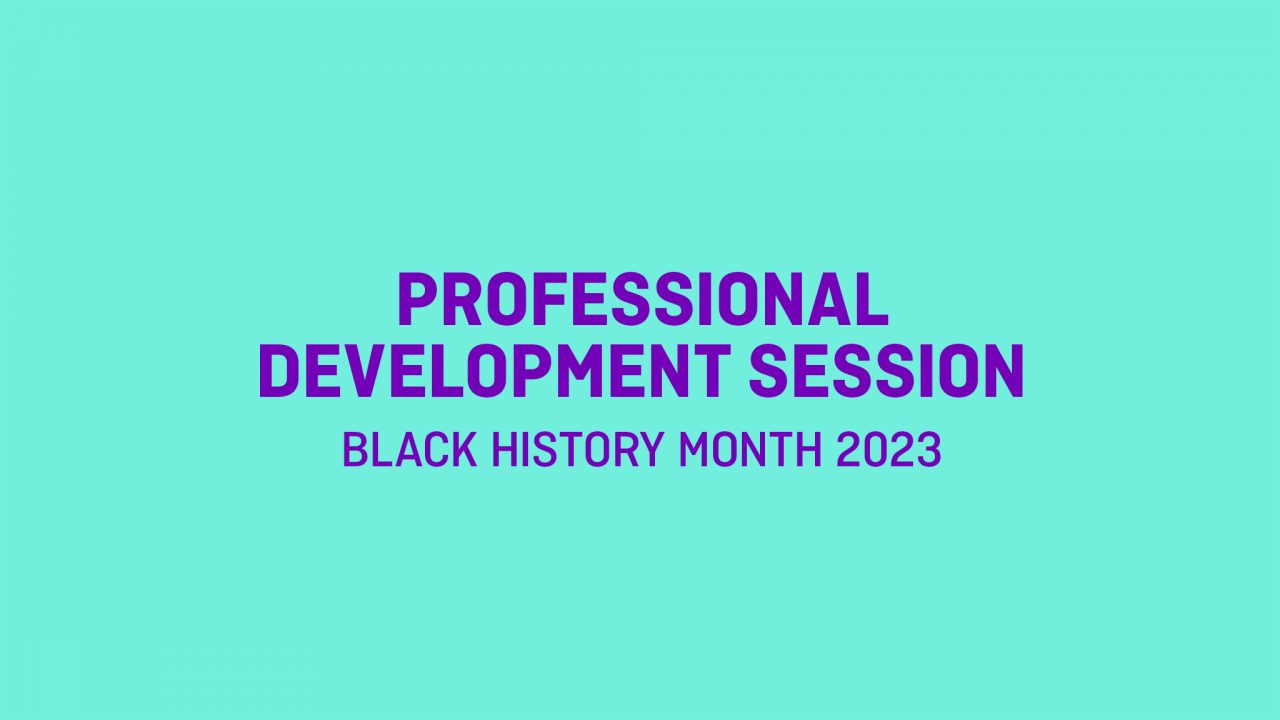 PD Session | Black History Month
