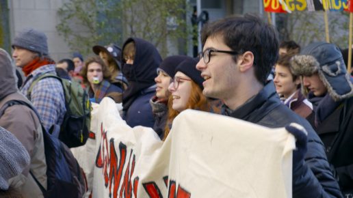 Student protest Maisonneuve series